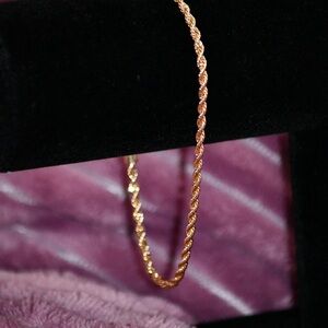 Elegant Gold Rope Chain Bracelet #008